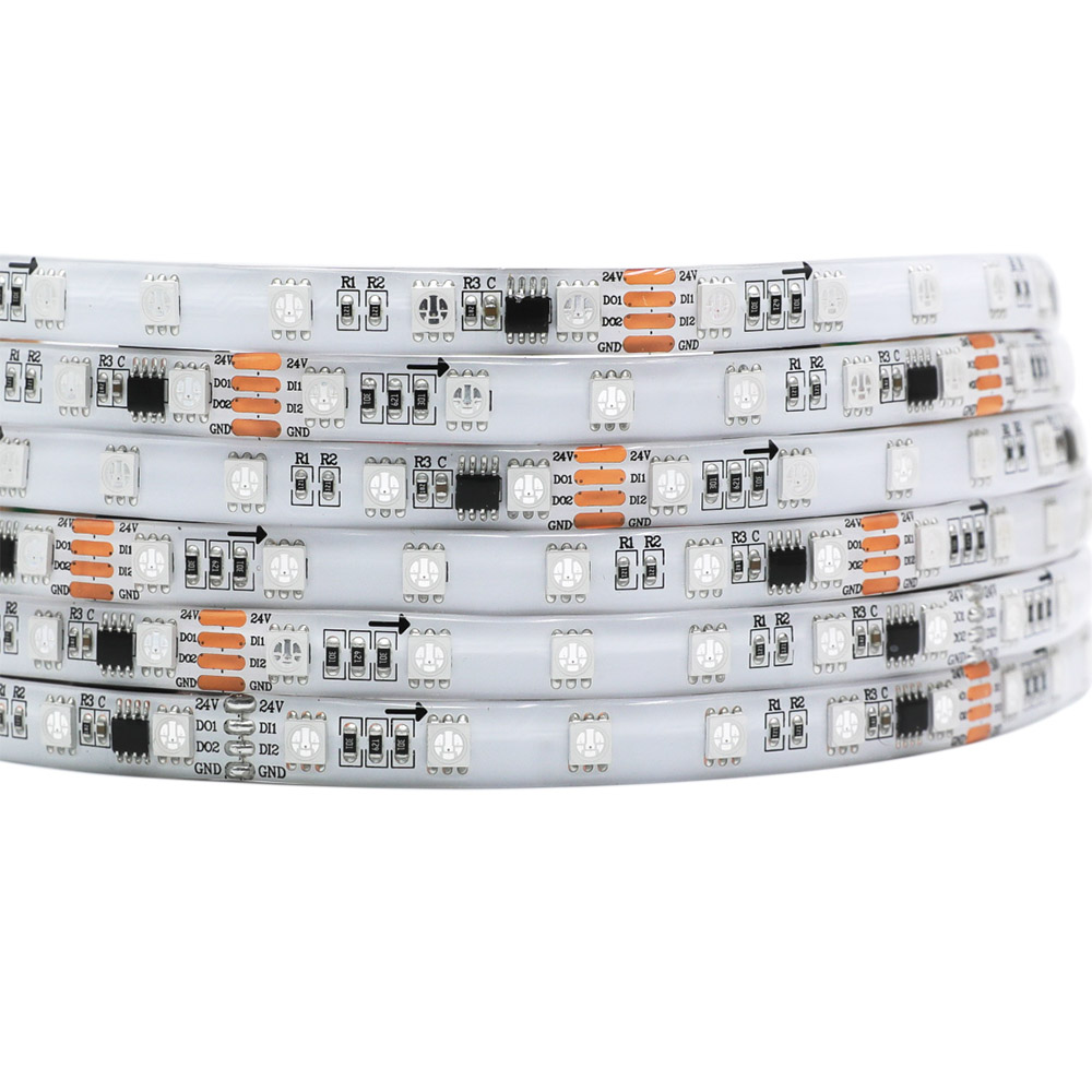 DC24V TM1914 5050SMD RGB, Breakpoint-continue,300 LEDs Addressable Digital Strip Lights, Dream Color Programmable Flexible LED Ribbon Light, 5m/16.4ft per Roll DC24V TM1914 5050SMD RGB, Breakpoint-continue,300 LEDs Addressable Digital Strip Lights, Dream Color Programmable Flexible LED Ribbon Light, 5m/16.4ft per Roll